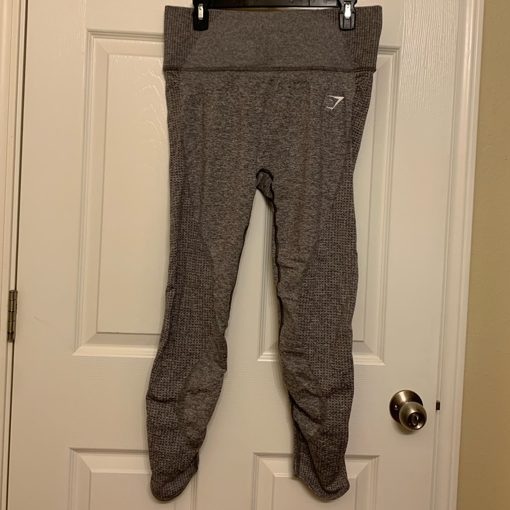 Gymshark Grey Rouched Workout Tights